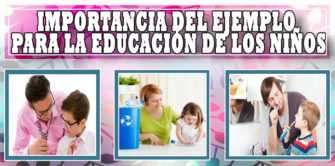 Importancia del ejemplo para la educación de los niños